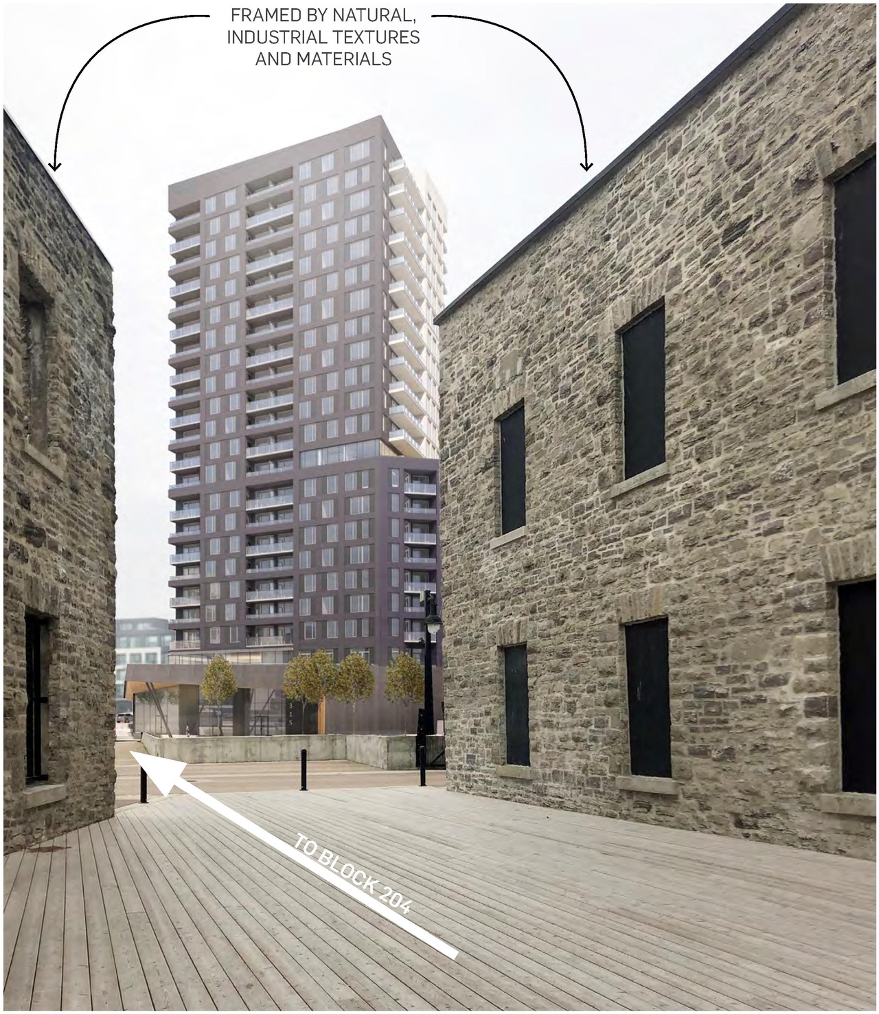 Rendering of building from page 18 of the file '2022-06-03 - Urban Design Review Panel Presentation - D07-12-22-0071'