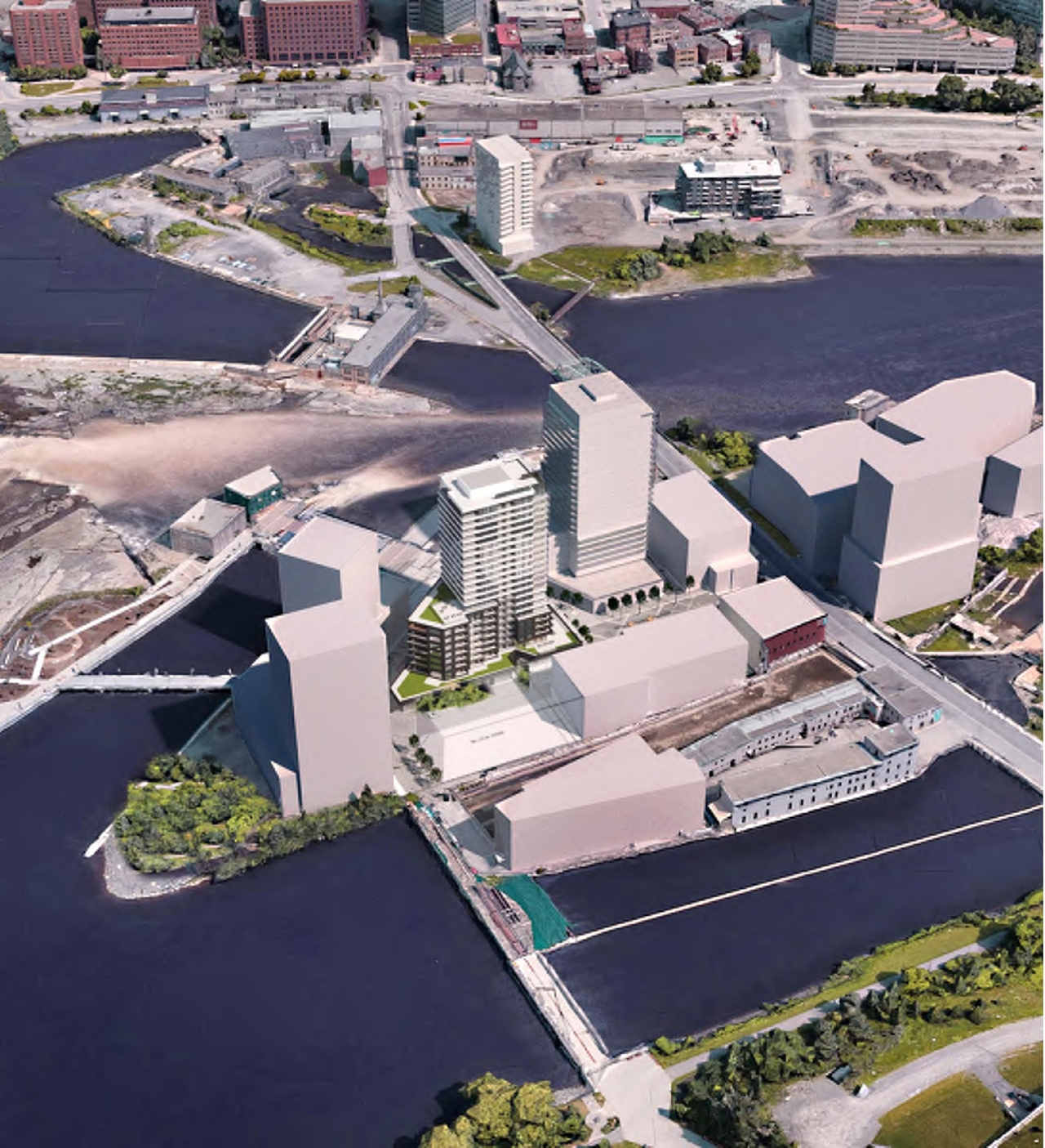 Rendering of building from page 3 of the file '2022-10-03 - Design Brief - D07-12-22-0071'