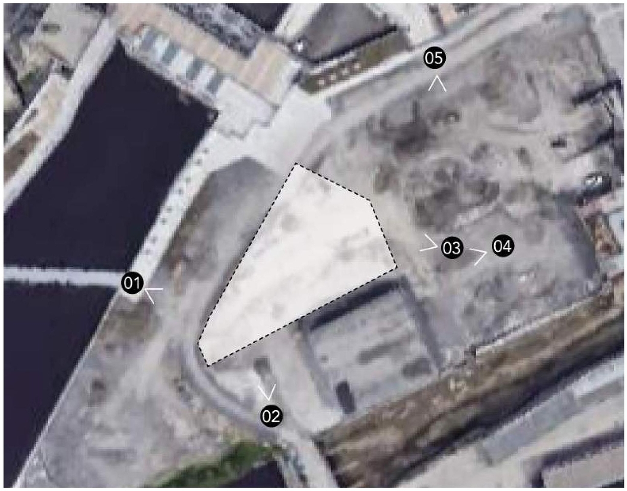 Construction site plan for project from page 8 of the file '2022-10-03 - Design Brief - D07-12-22-0071'