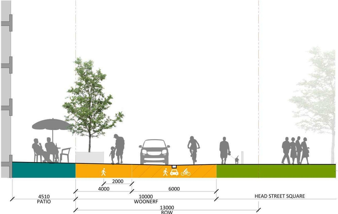 Construction site plan for project from page 23 of the file '2022-10-03 - Design Brief - D07-12-22-0071'