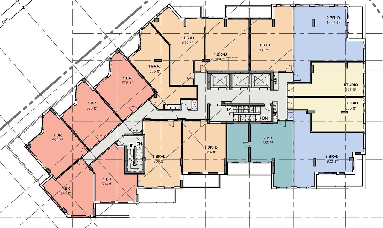 Floor plan for project from page 37 of the file '2022-10-03 - Design Brief - D07-12-22-0071'