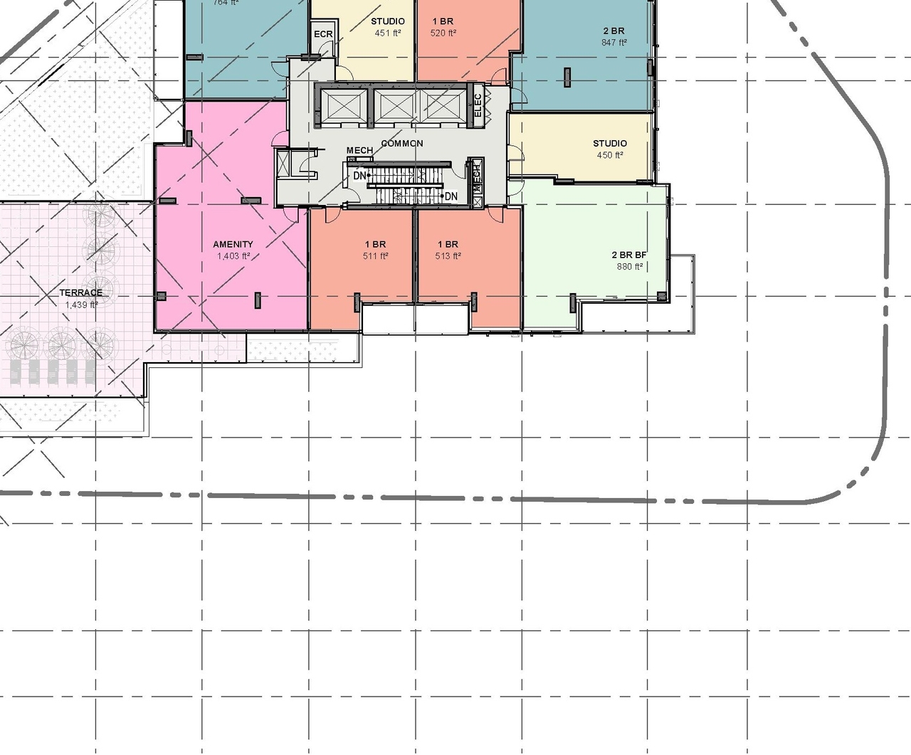 Floor plan for project from page 39 of the file '2022-10-03 - Design Brief - D07-12-22-0071'