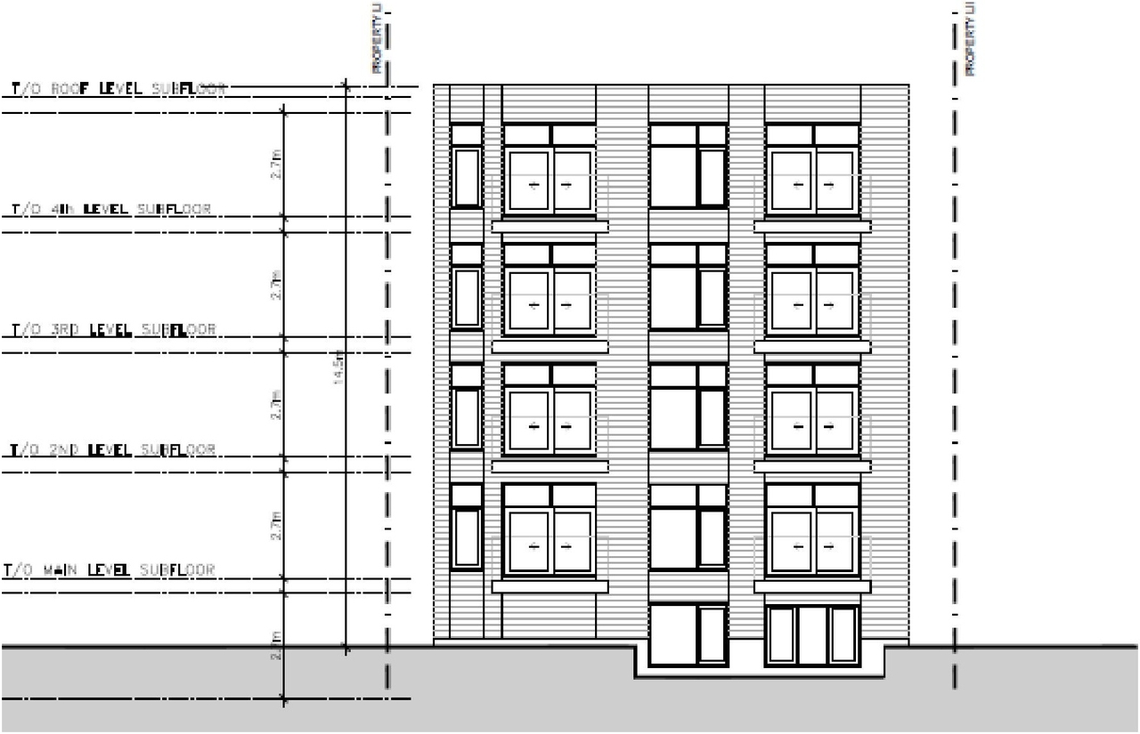 Rendering of building from page 7 of the file '2022-05-02 - Design Brief - D07-12-22-0072'