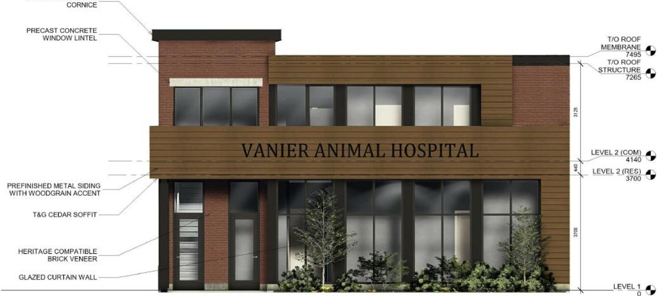 Rendering of building from page 7 of the file '2022-05-02 - Design Brief - D07-12-22-0072'