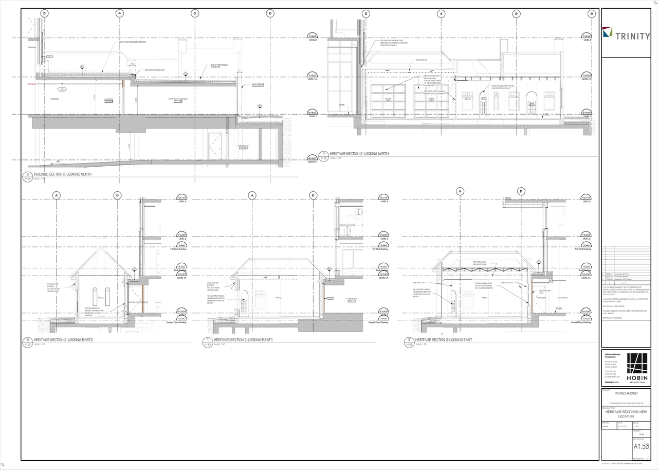 Floor plan for project from page 3 of the file '2023-06-28 - Site, Heritage Floor , Elevation Sections, Views Plans - D07-12-22-0082'