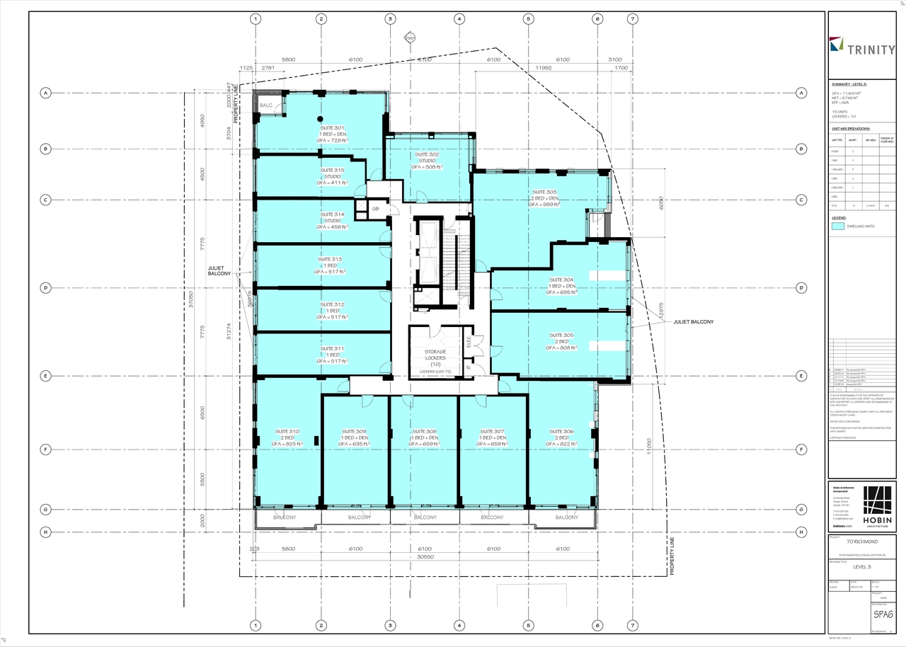 Floor plan for project from page 9 of the file '2023-06-28 - Site, Heritage Floor , Elevation Sections, Views Plans - D07-12-22-0082'