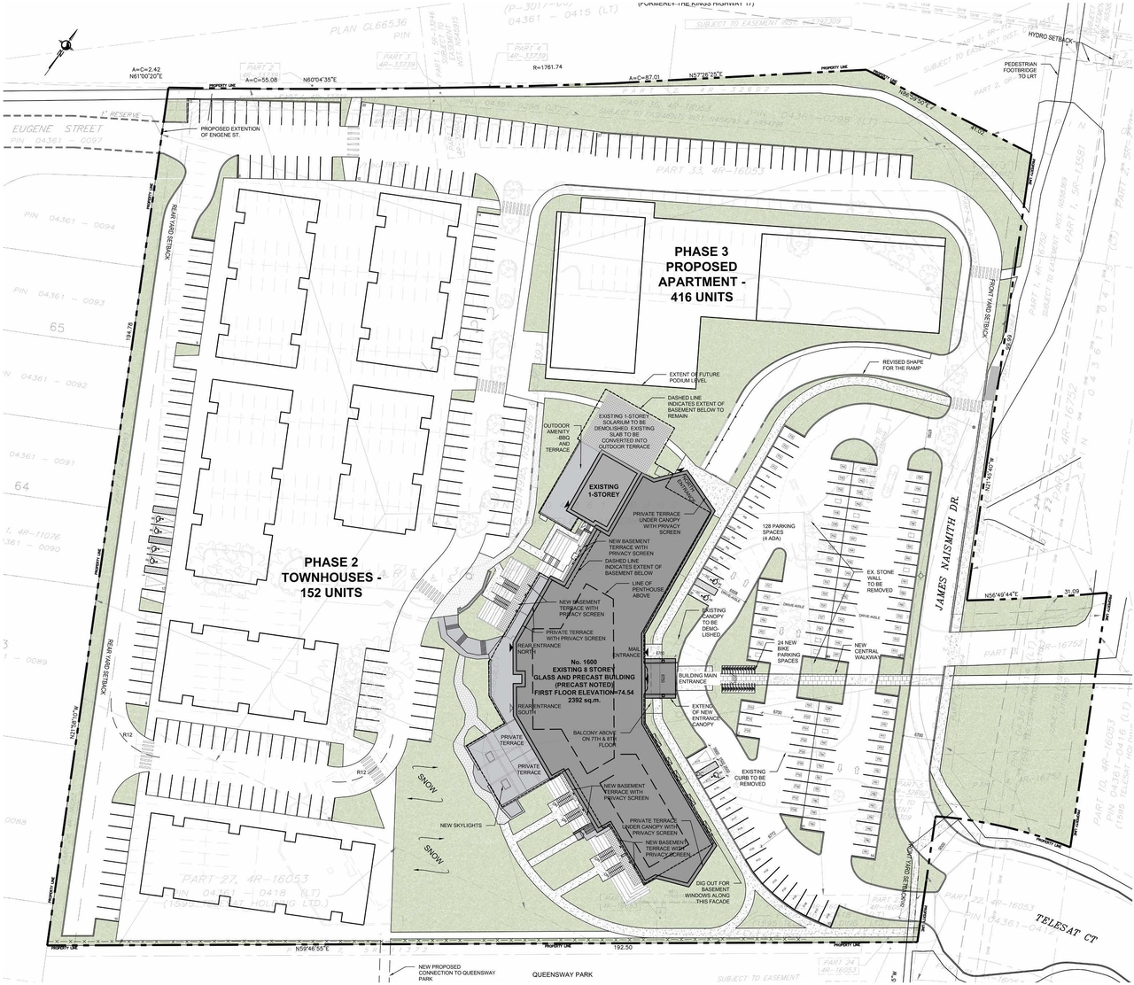 Construction site plan for project from page 17 of the file '2022-05-24 - UDRP Design Presentation - D07-12-22-0084'