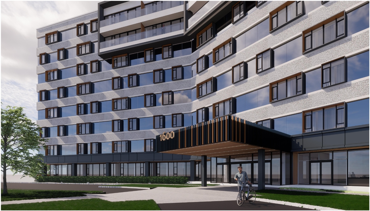 Rendering of building from page 19 of the file '2022-05-24 - UDRP Design Presentation - D07-12-22-0084'