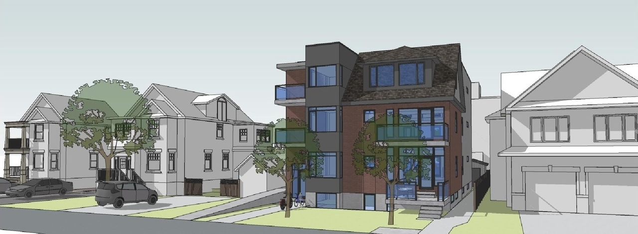 Rendering of building from page 1 of the file '2022-05-24 - Design Brief - D07-12-22-0086'