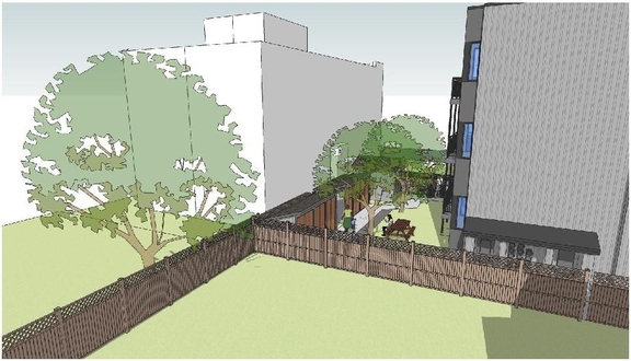 Rendering of building from page 20 of the file '2022-05-24 - Design Brief - D07-12-22-0086'