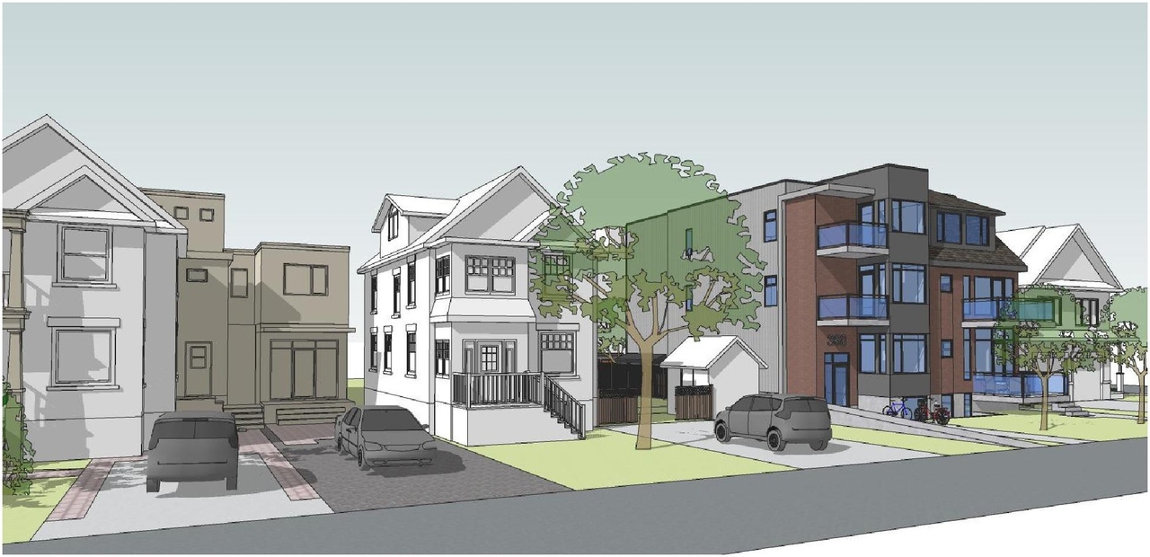 Rendering of building from page 23 of the file '2022-05-24 - Design Brief - D07-12-22-0086'