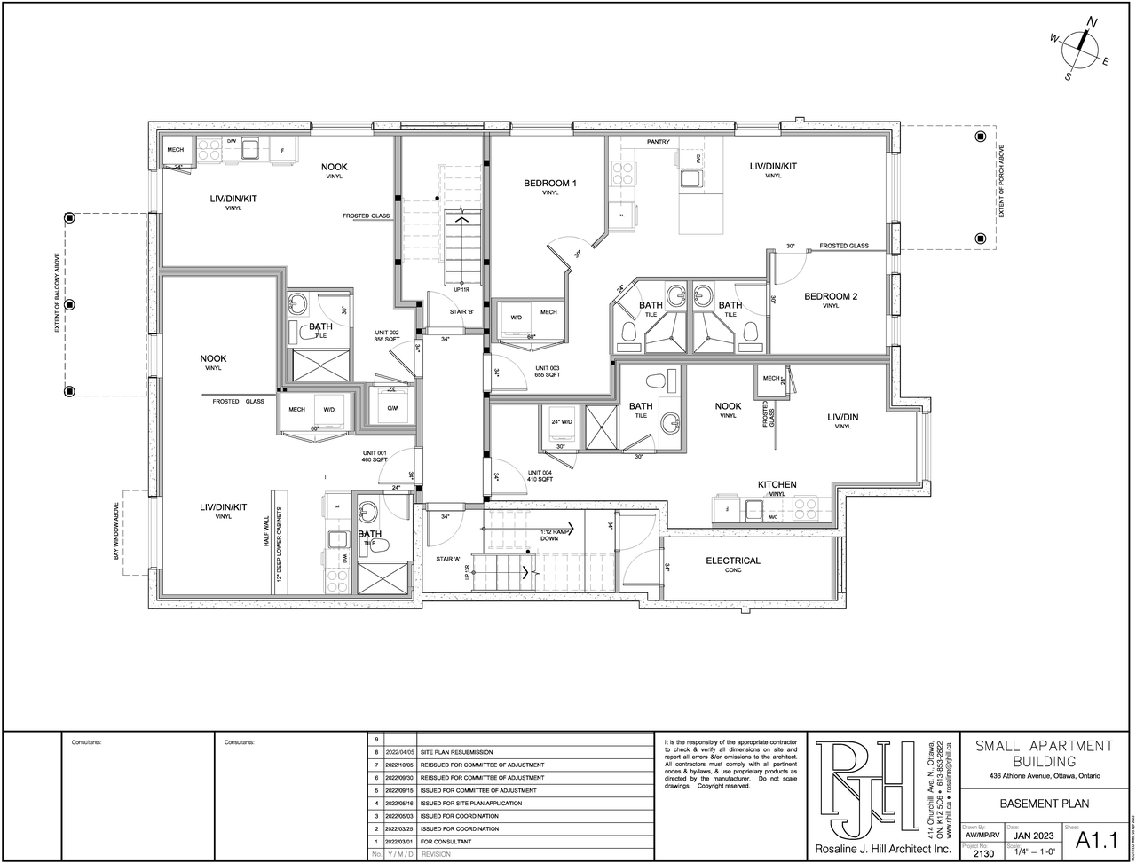 Floor plan for project from page 1 of the file '2023-04-17 - Floor Plans - D07-12-22-0086'