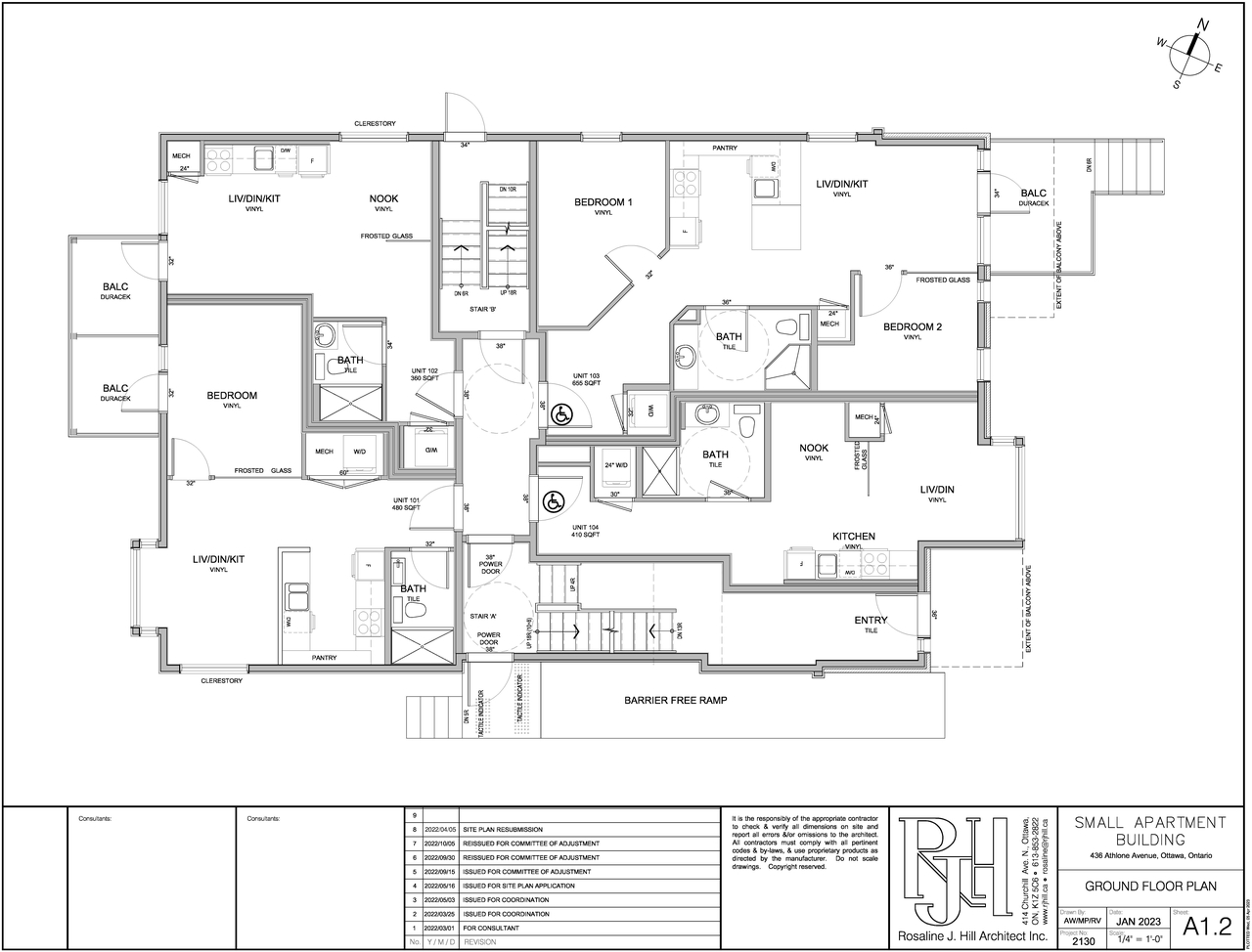 Floor plan for project from page 2 of the file '2023-04-17 - Floor Plans - D07-12-22-0086'