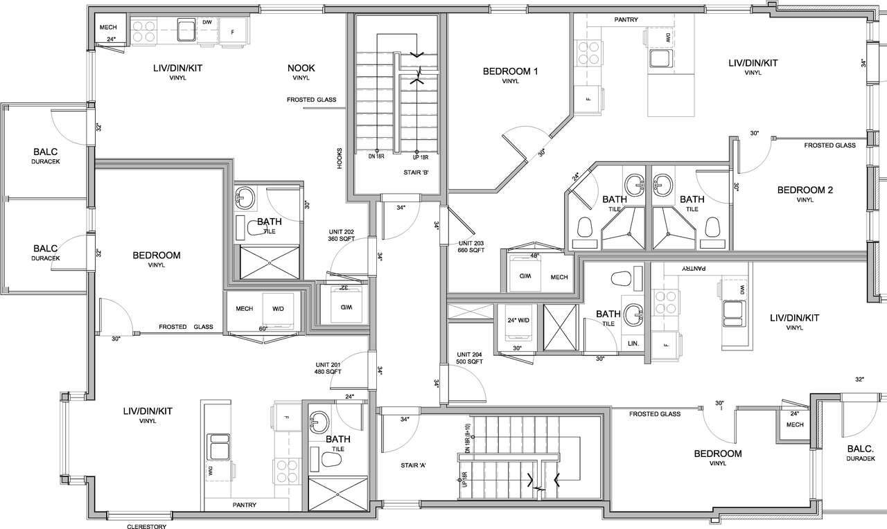 Floor plan for project from page 3 of the file '2023-04-17 - Floor Plans - D07-12-22-0086'