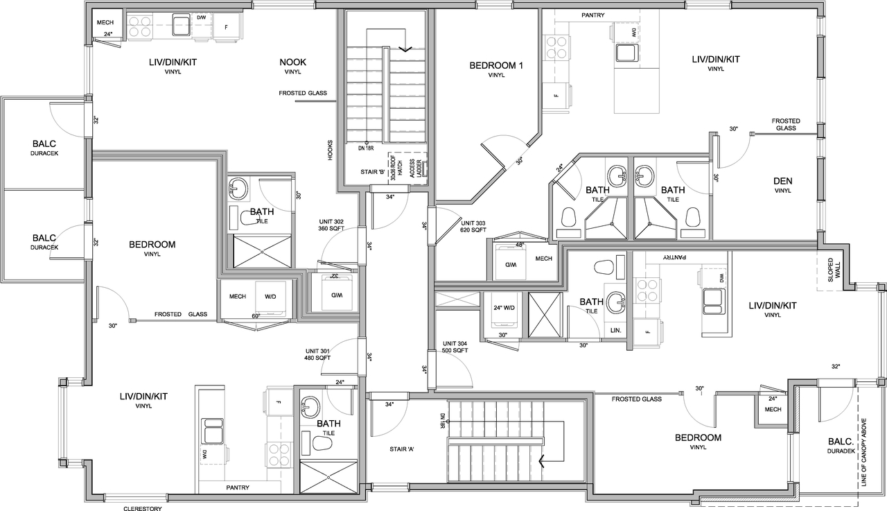 Floor plan for project from page 4 of the file '2023-04-17 - Floor Plans - D07-12-22-0086'