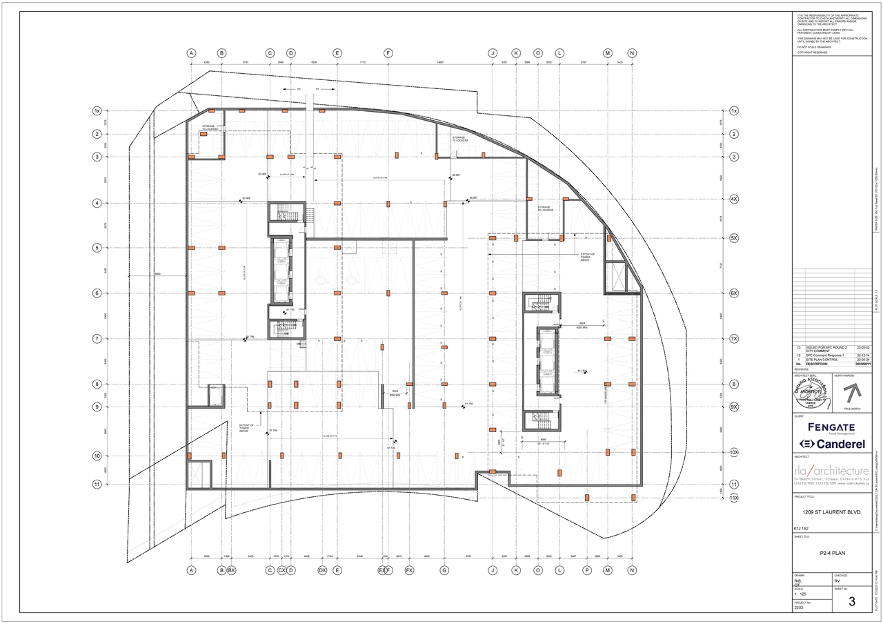 Floor plan for project from page 2 of the file '2023-05-09 - Floor, Elevations, materials, perspectives Plans - D07-12-22-0089'