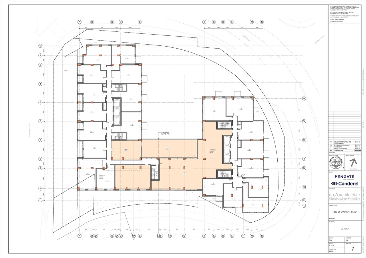 Floor plan for project from page 6 of the file '2023-05-09 - Floor, Elevations, materials, perspectives Plans - D07-12-22-0089'