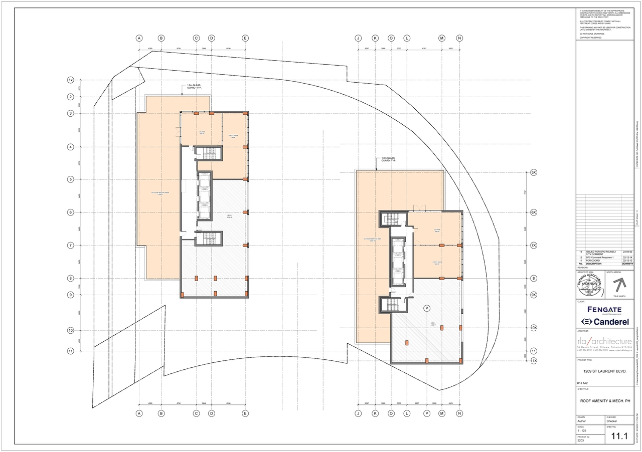 Floor plan for project from page 11 of the file '2023-05-09 - Floor, Elevations, materials, perspectives Plans - D07-12-22-0089'