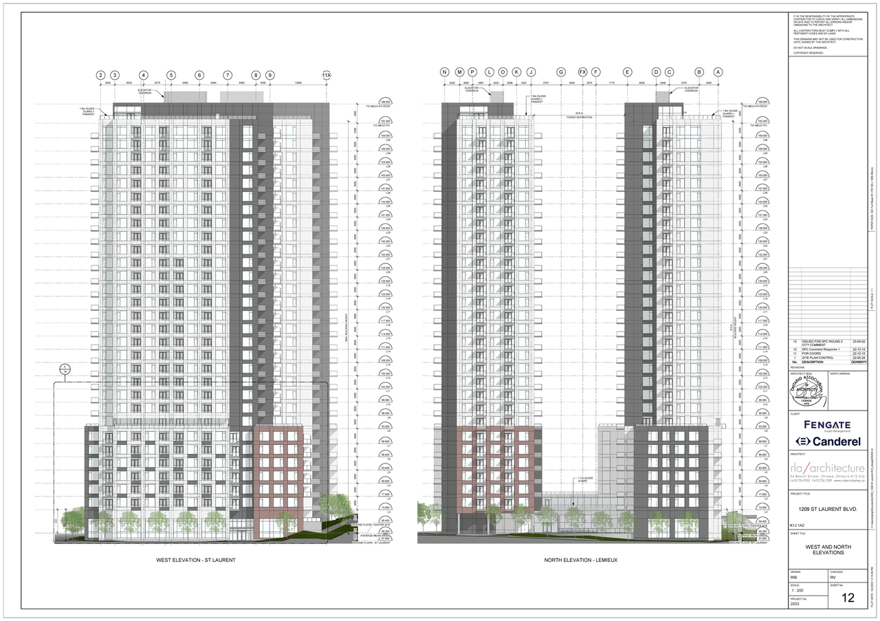 Rendering of building from page 12 of the file '2023-05-09 - Floor, Elevations, materials, perspectives Plans - D07-12-22-0089'