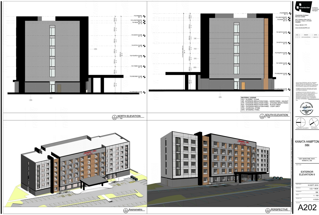 Rendering of building from page 2 of the file '2022-06-13 - Elevations and Renderings - D07-12-22-0091'