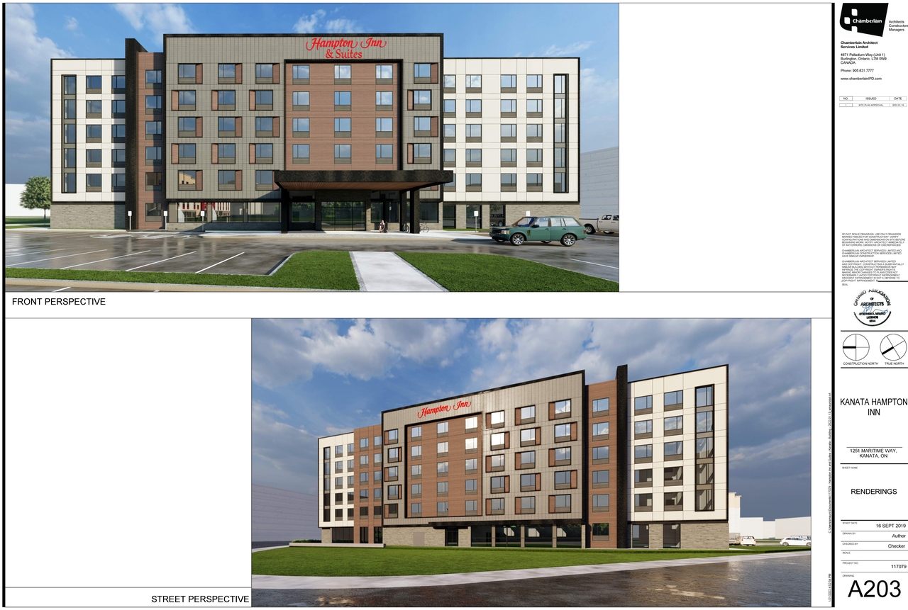 Rendering of building from page 3 of the file '2022-06-13 - Elevations and Renderings - D07-12-22-0091'