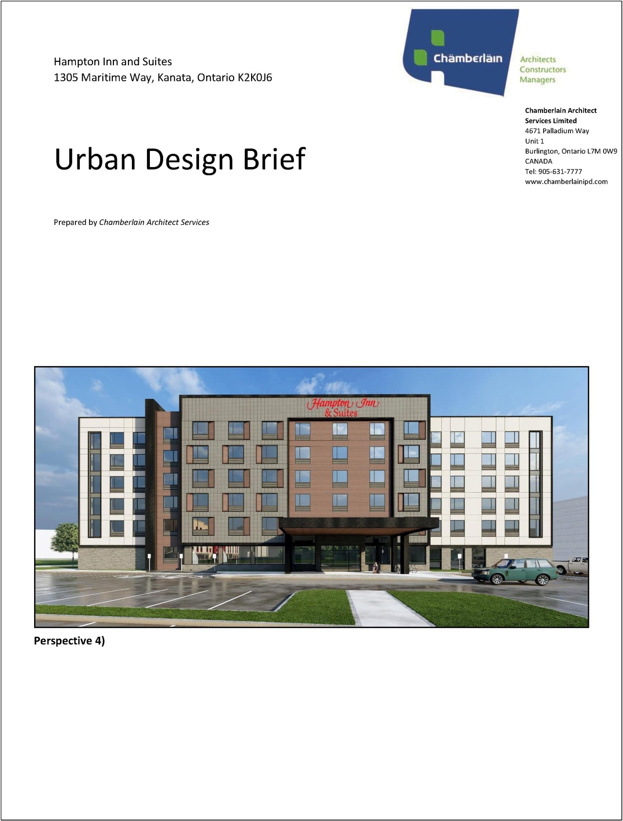 Rendering of building from page 1 of the file '2022-06-13 - Urban Design Brief - D07-12-22-0091'