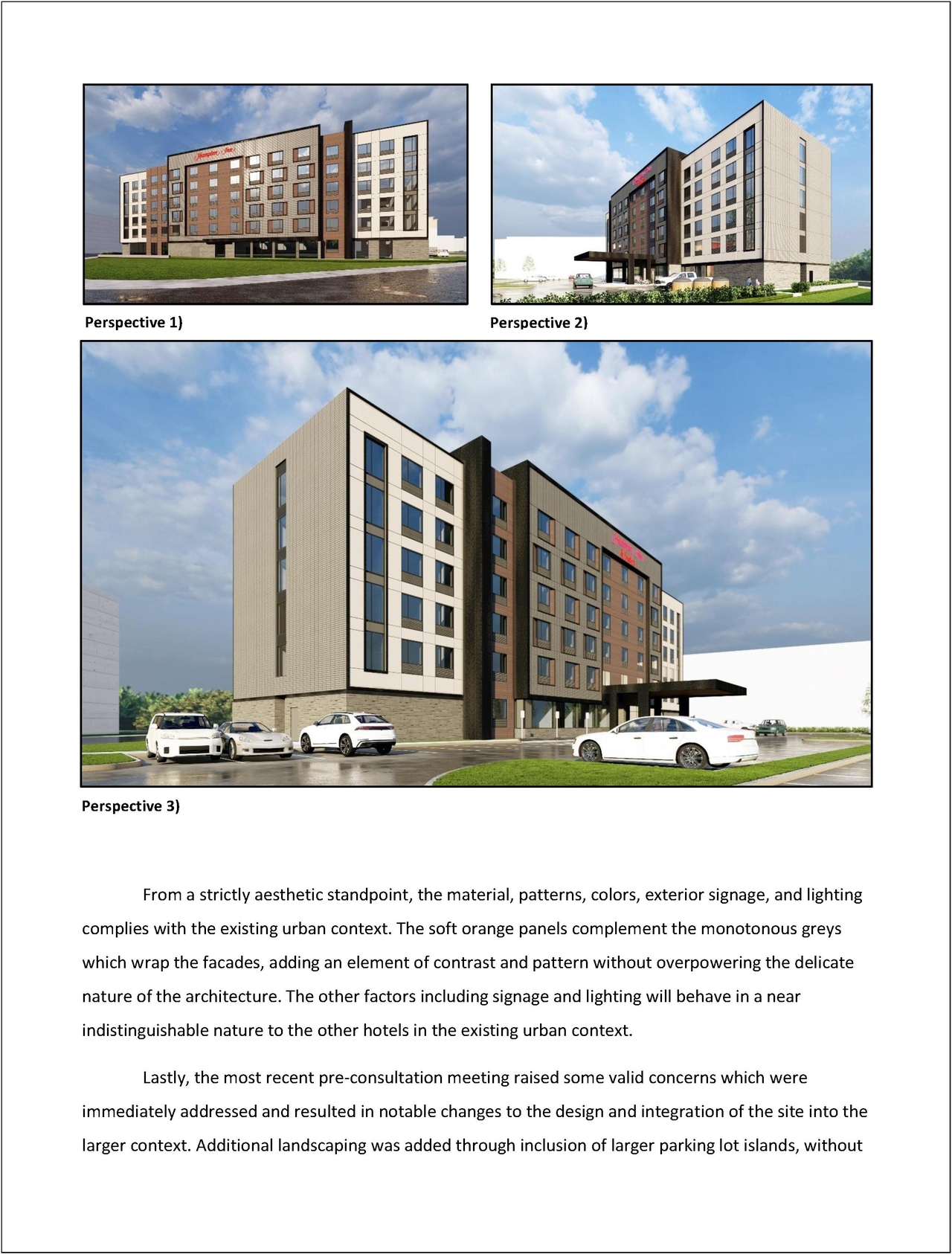 Rendering of building from page 8 of the file '2022-06-13 - Urban Design Brief - D07-12-22-0091'