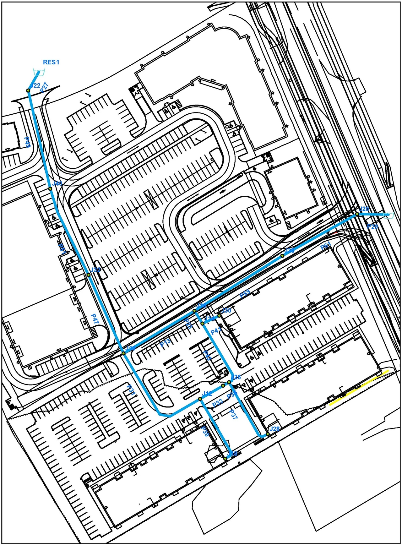 Construction site plan for project from page 41 of the file '2022-11-03 - Design Brief - D07-12-22-0097'