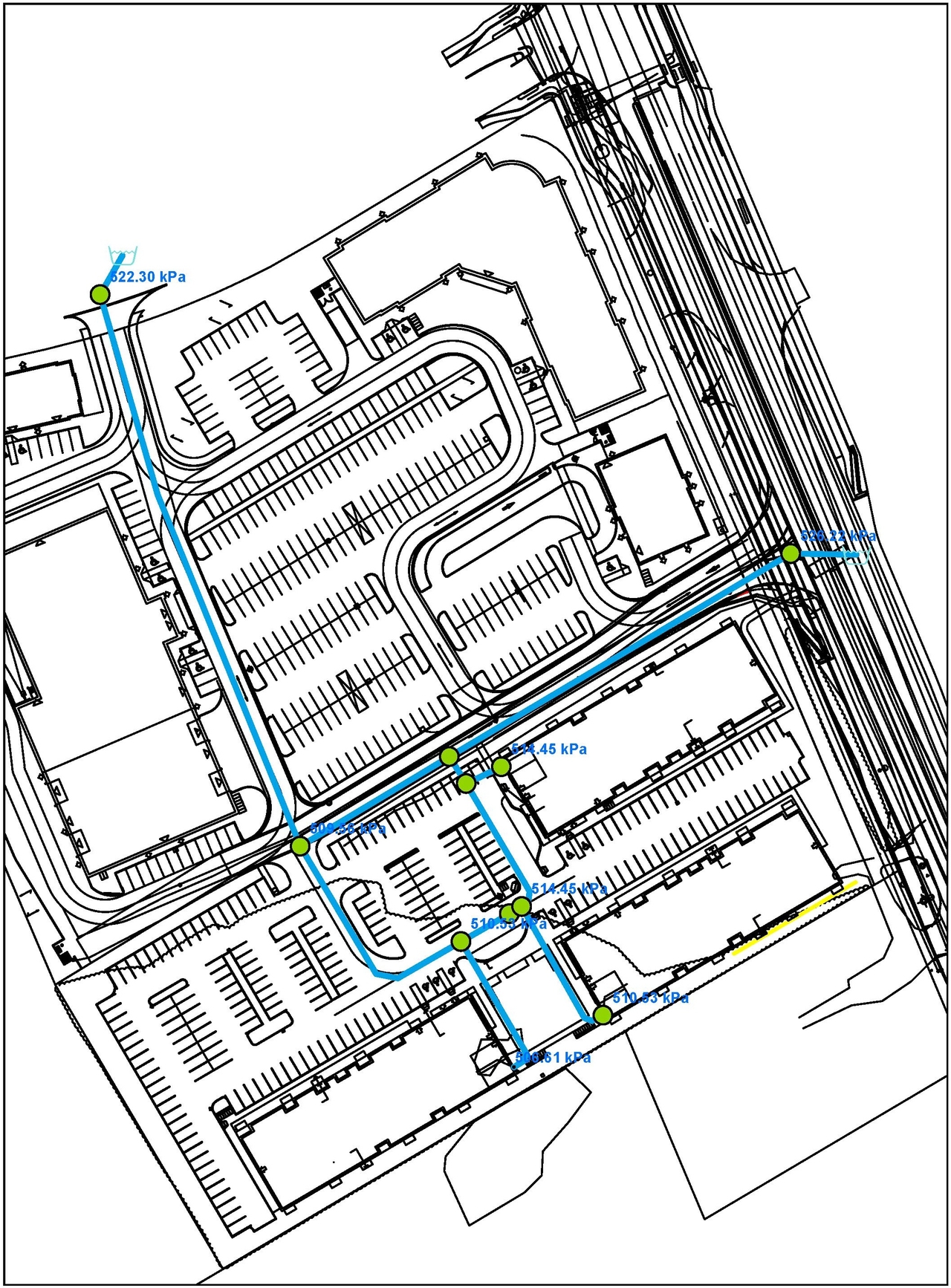 Construction site plan for project from page 43 of the file '2022-11-03 - Design Brief - D07-12-22-0097'