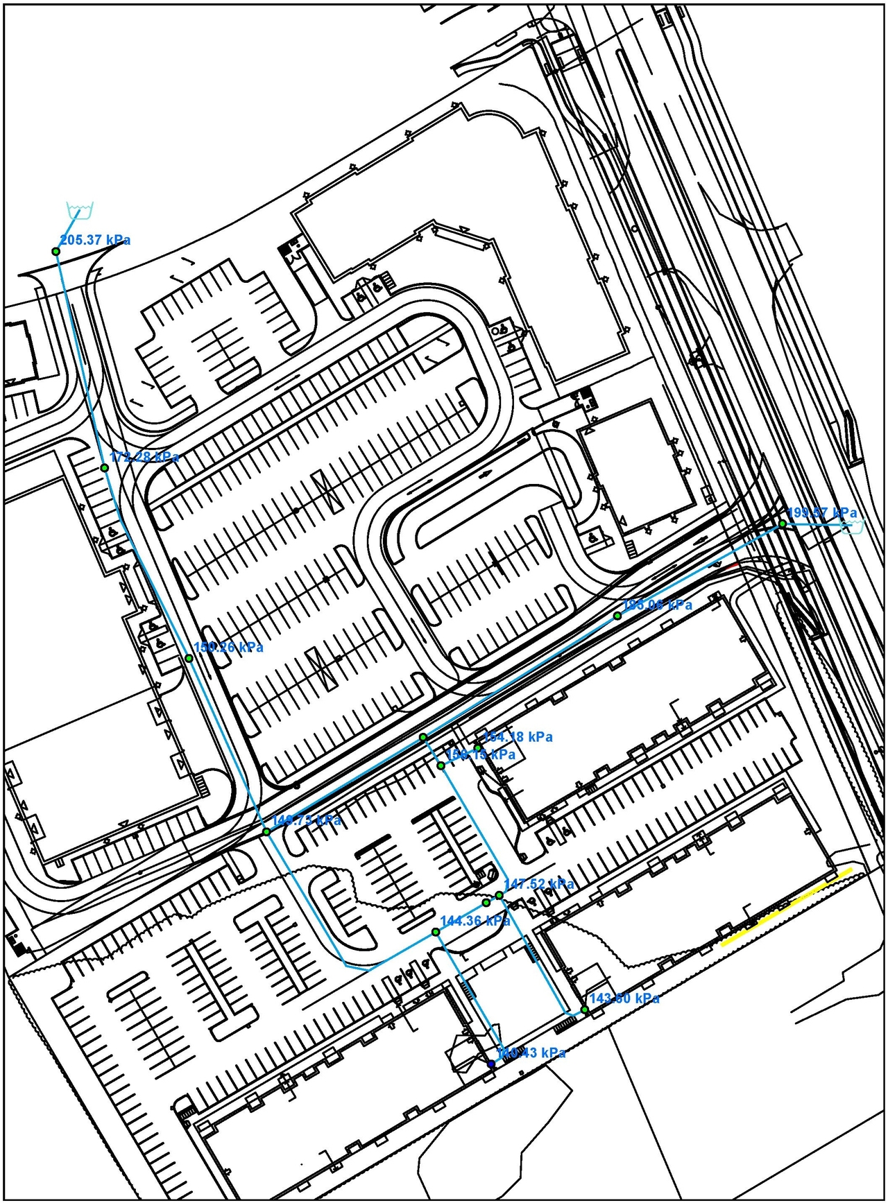 Construction site plan for project from page 48 of the file '2022-11-03 - Design Brief - D07-12-22-0097'