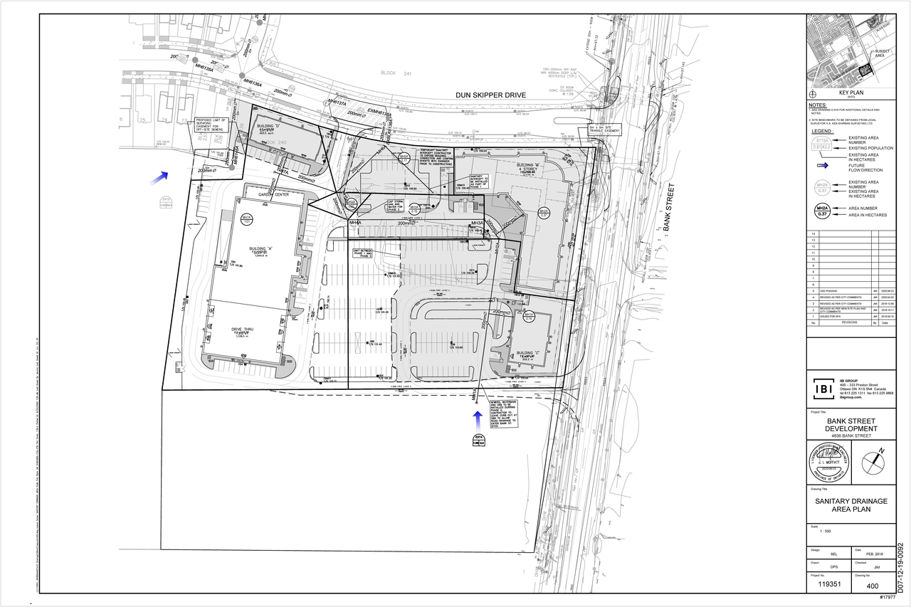 Construction site plan for project from page 62 of the file '2022-11-03 - Design Brief - D07-12-22-0097'