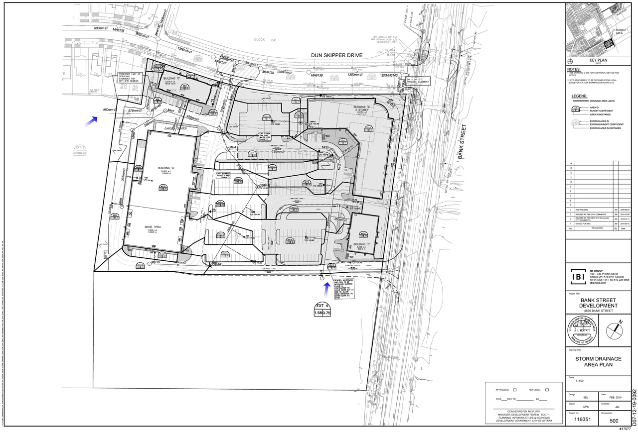 Construction site plan for project from page 67 of the file '2022-11-03 - Design Brief - D07-12-22-0097'