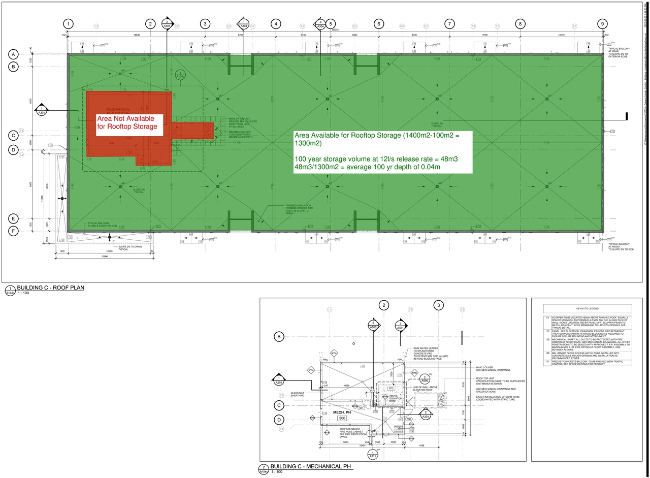 Construction site plan for project from page 85 of the file '2022-11-03 - Design Brief - D07-12-22-0097'