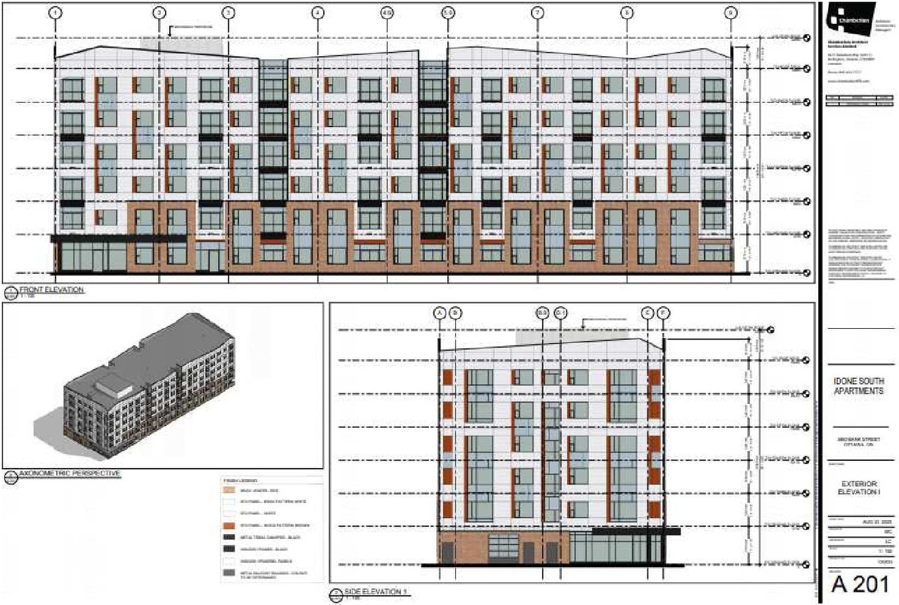 Rendering of building from page 108 of the file '2022-11-03 - Design Brief - D07-12-22-0097'