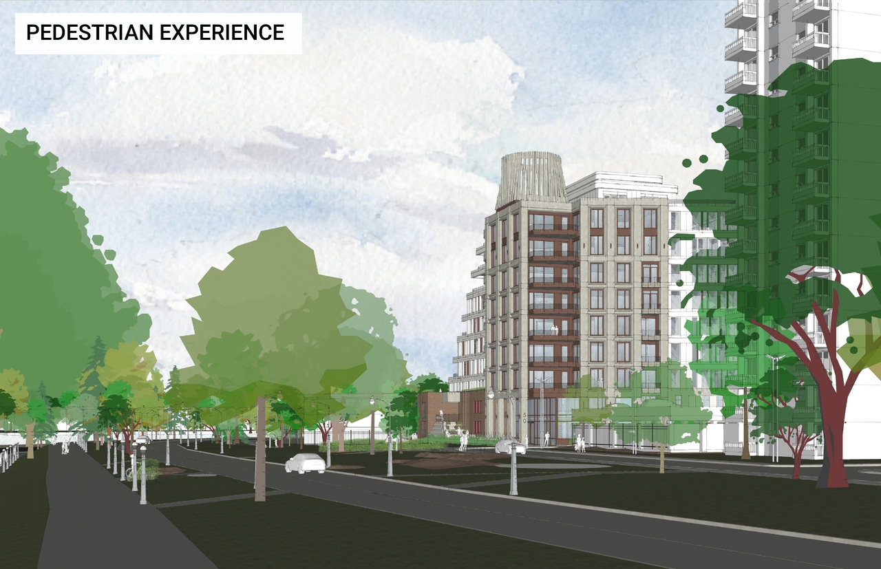 Rendering of building from page 12 of the file '2023-01-20 - Design Views - D07-12-22-0100'