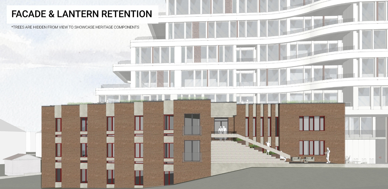 Rendering of building from page 22 of the file '2023-01-20 - Design Views - D07-12-22-0100'