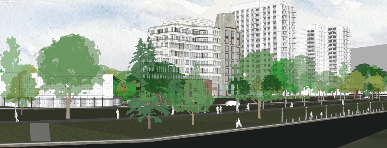Rendering of building from page 23 of the file '2023-01-20 - Design Views - D07-12-22-0100'
