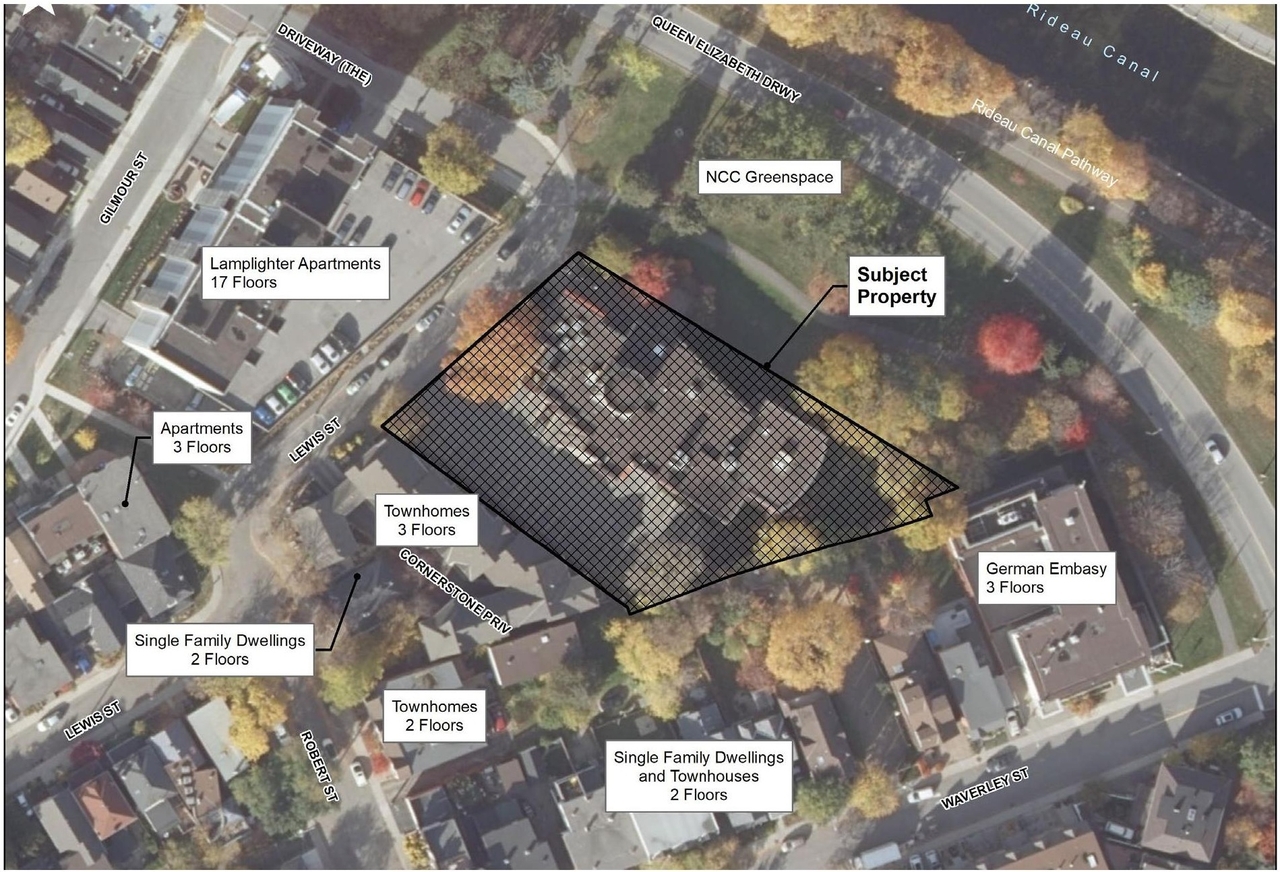 Construction site plan for project from page 22 of the file '2023-01-20 - Design Brief - D07-12-22-0100'