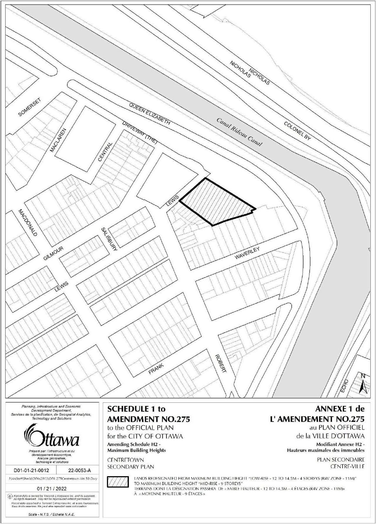 Construction site plan for project from page 64 of the file '2022-06-16 - Design Brief - D07-12-22-0100'
