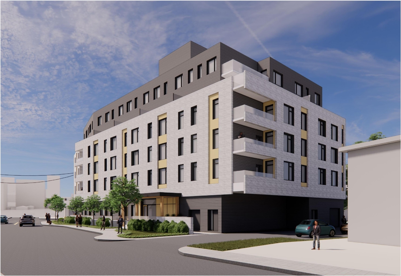 Rendering of building from page 2 of the file '2022-12-20 - Perspective Views - D07-12-22-0102'