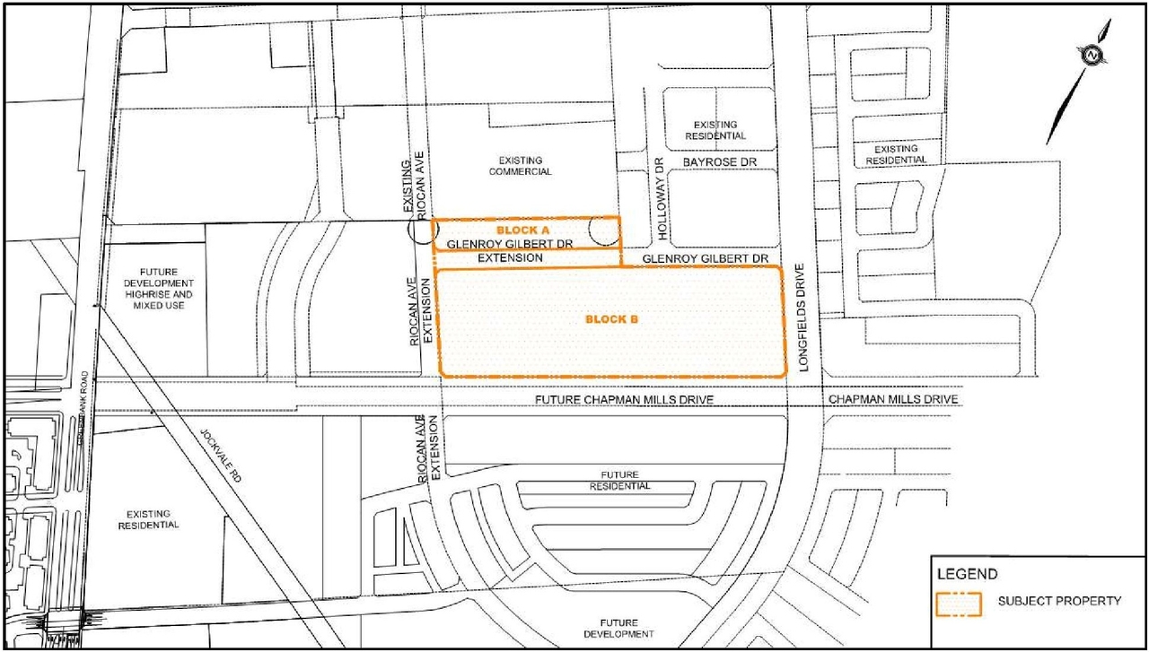 Construction site plan for project from page 7 of the file '2024-04-11 - Design Brief - D07-12-22-0104'