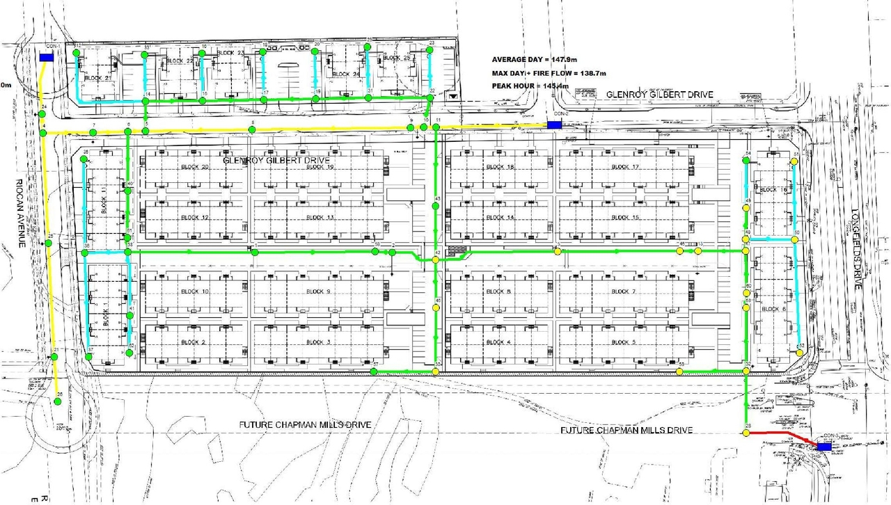 Construction site plan for project from page 58 of the file '2023-10-17 - Design Brief - D07-12-22-0104'