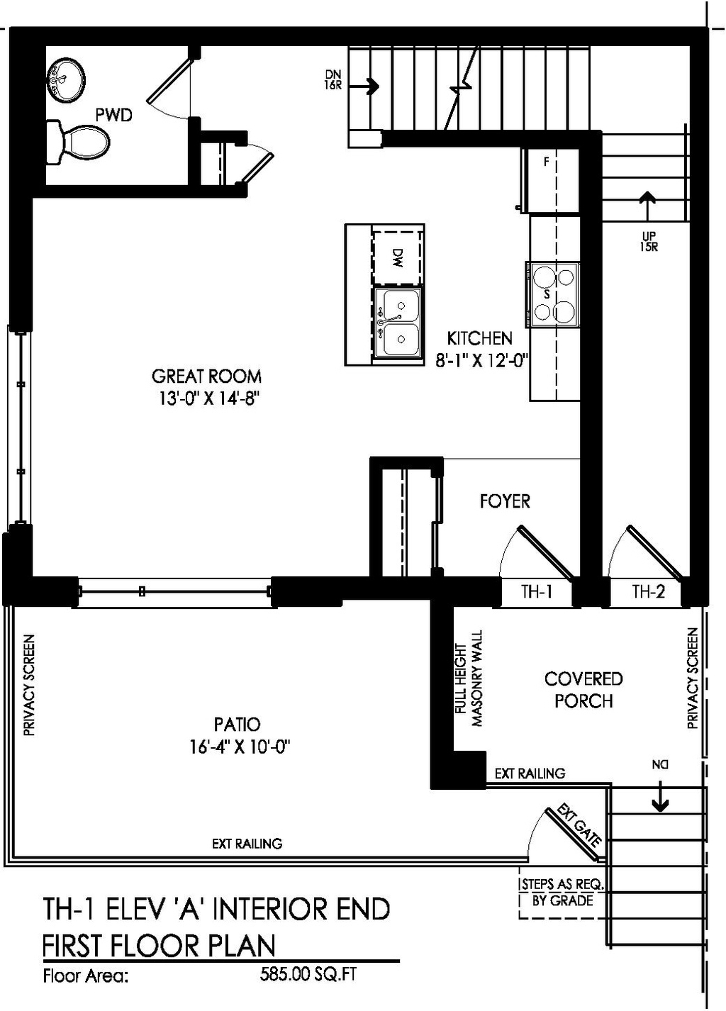 Floor plan for project from page 1 of the file '2022-06-30 - Floor Plans - D07-12-22-0104'