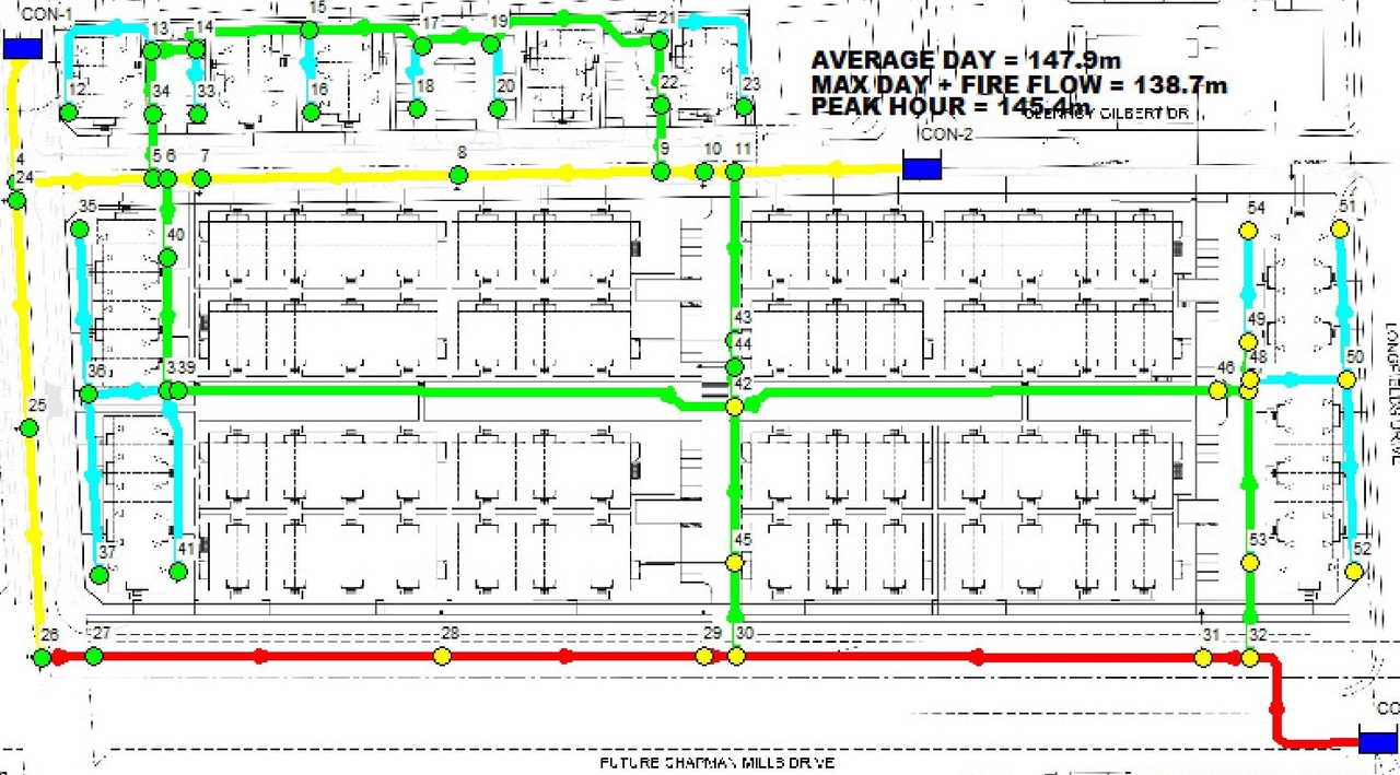 Construction site plan for project from page 59 of the file '2022-06-30 - Design Brief - D07-12-22-0104'