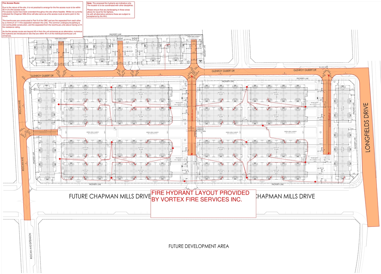 Construction site plan for project from page 45 of the file '2023-07-05 - Design Brief - D07-12-22-0104'