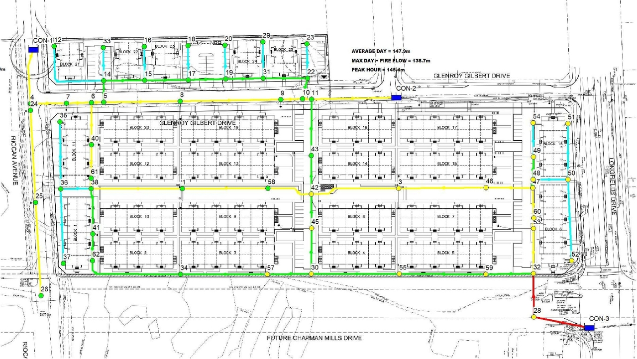 Construction site plan for project from page 46 of the file '2023-07-05 - Design Brief - D07-12-22-0104'