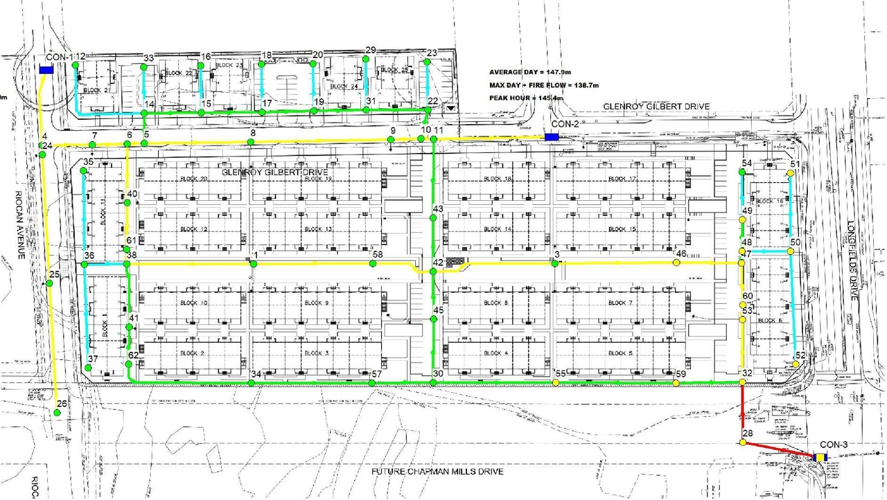 Construction site plan for project from page 56 of the file '2023-07-05 - Design Brief - D07-12-22-0104'