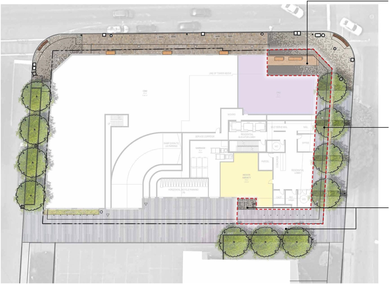Construction site plan for project from page 13 of the file '2022-12-14 - Design Brief - D07-12-22-0105'