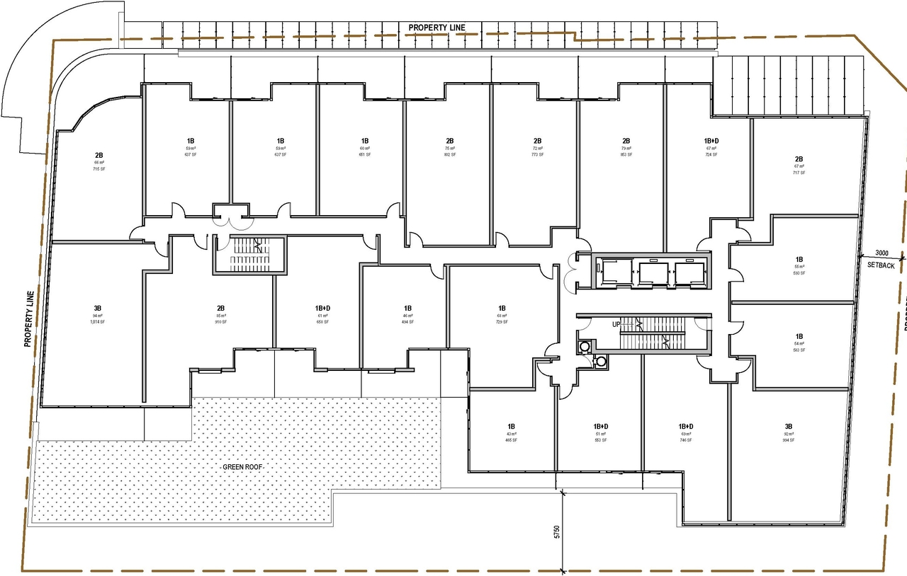 Floor plan for project from page 31 of the file '2022-12-14 - Design Brief - D07-12-22-0105'