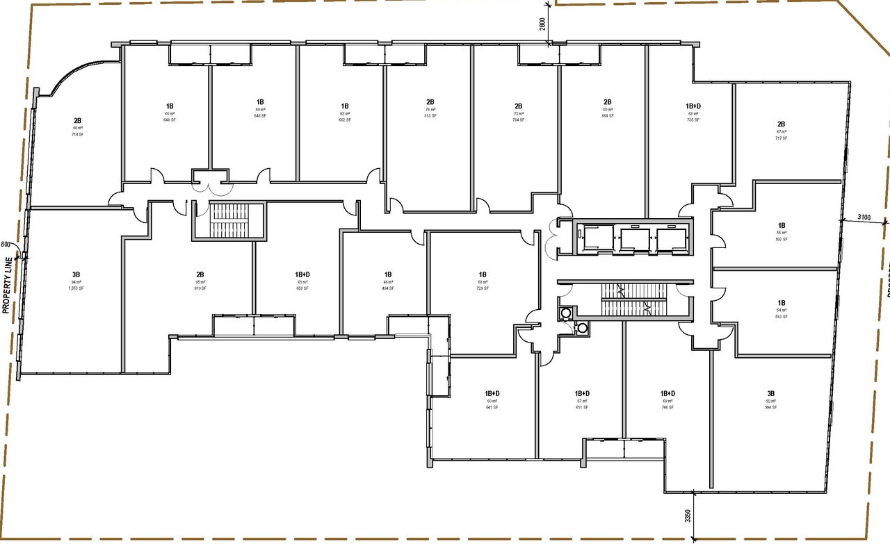 Floor plan for project from page 32 of the file '2022-12-14 - Design Brief - D07-12-22-0105'